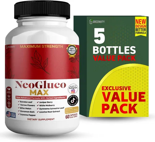 Miniatura 9 de NeoGraco MAX Suplemento de máxima fuerza con hoja de banaba, melón amargo, mezcla de hierbas, 60 cápsulas vegetales, suministro para 30 días (2)