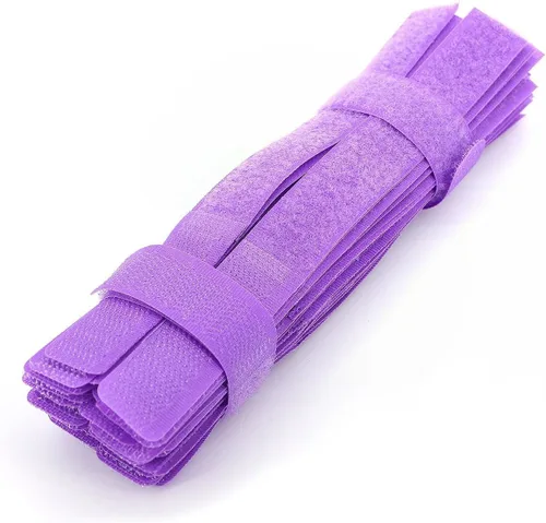 Miniatura 13 de 50 piezas, sujetacables reutilizables, organizador de cables, sostén de cables, 17,8 cm (multicolor2)