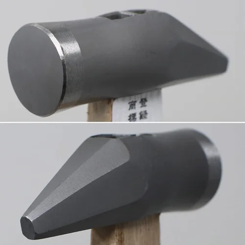 Miniatura 2 de KAKURI Martillo pequeño de 7 onzas, martillo carpintero japonés para carpintería y manualidades, acero al carbono japonés resistente, cabeza redonda