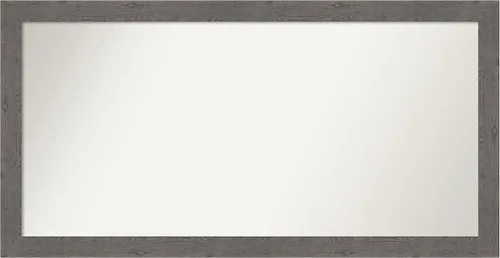 Miniatura 50 de Amanti Art Espejo de baño gris para sobre el fregadero, 31 x 48 pulgadas, espejo de tocador rectangular estrecho de color gris, marco de madera