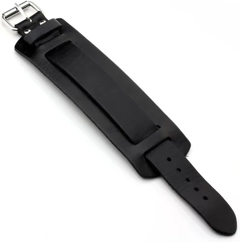 Miniatura 2 de Jovivi Cutom - Pulsera de cuero Punk personalizada para hombres y mujeres, color negro y marrón ancho, de cuero genuino, correa para cintura