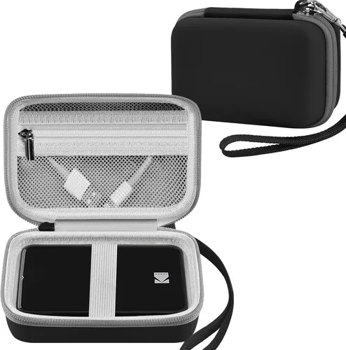 Leayjeen Funda para impresora fotográfica para teléfono inteligente compatible con KODAK Mini 2/Mini Shot 2 Retro 4PASS Impresora fotográfica Negro