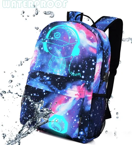 Miniatura 5 de Lmeison Mochila para adolescentes mochila de anime casual para viajes Portátil