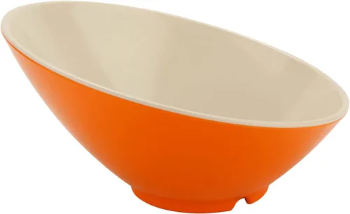Miniatura 25 de G.E.T. B-792-W - Cuenco en ángulo para servir en cascada para ensaladas, arroz y postre, 24 onzas / 9.25 pulgadas, color blanco