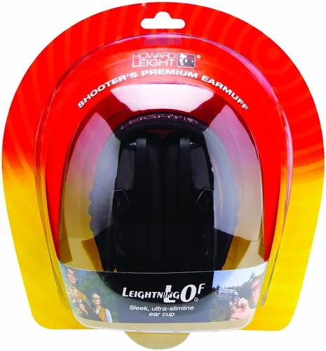 Miniatura 2 de Howard Leight by Honeywell Leightning L0F Orejera de tiro ultrafina plegable (R-01523), color negro