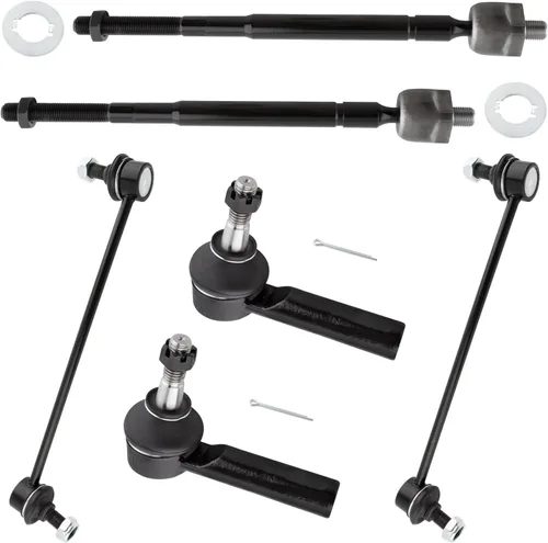 BOXI (juego de 6) barras de acoplamiento exteriores interiores delanteras + barras estabilizadoras de 9.86 pulgadas para Chevrolet Cobalt 2005-2010