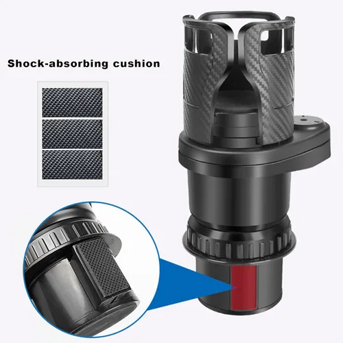 Miniatura 4 de Expansor de portavasos para automóvil, extensor adaptador multifuncional 2 en 1 para portavasos de automóvil, con base ajustable, compatible