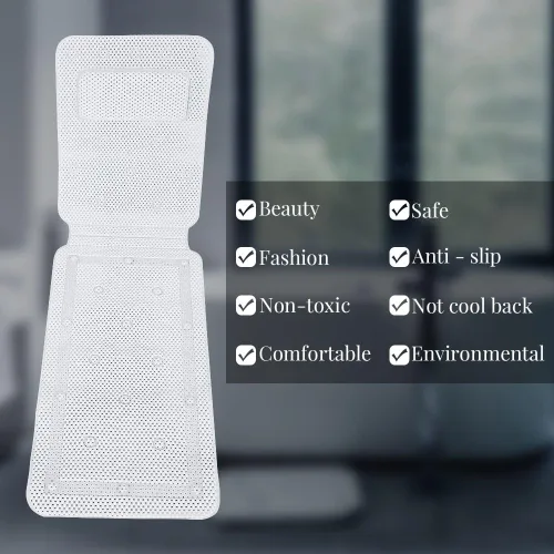 Miniatura 4 de Cojín de baño para bañera, almohada de baño, almohada suave para el cuello, tapete con almohada extra, para almohadas de baño, accesorios de baño