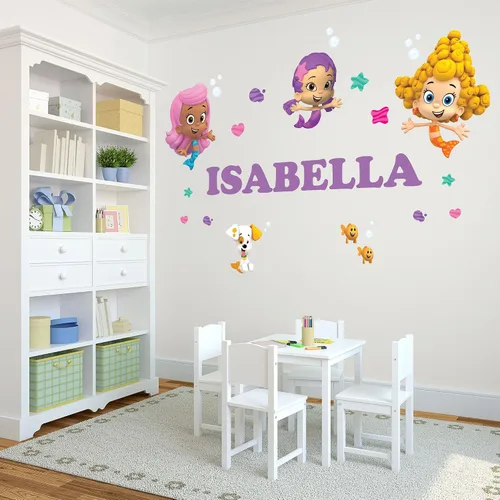 Miniatura 14 de Oliver's Labels Calcomanía de Pared Personalizada Premium de Tamaño Real para Decoración de Habitación de Niños - Despegar y Pegar, Extraíble