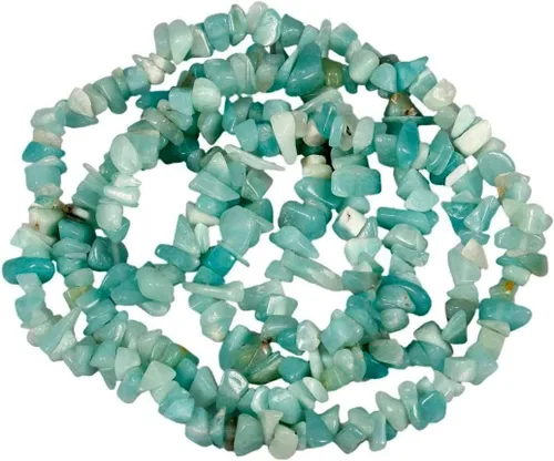 Miniatura 3 de Cuentas de amazonita genuinas de 0.197-0.315 in de forma irregular para hacer joyas, 1 hebra de 32 pulgadas