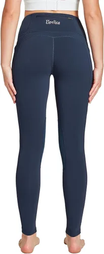 Miniatura 5 de FitsT4 - Pantalones de equitación con forro polar para mujer, pantalones ecuestres de silicona, con bolsillo celular