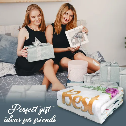 Miniatura 2 de Regalos de cumpleaños para mejor amiga, regalos para mejores amigas, ideas de regalos de mejor amiga para mujeres, manta de regalo de amistad