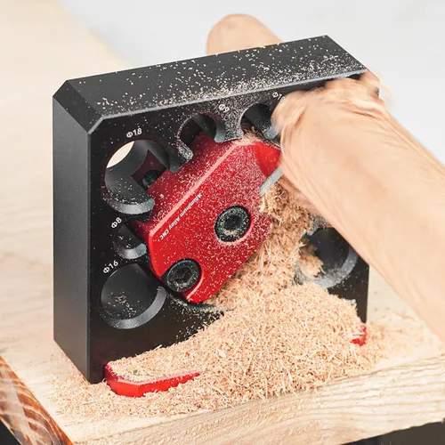 Miniatura 5 de Juego de plantillas para hacer clavijas, 6 piezas, insertos de carburo con hoja de carburo, placa cortadora de clavijas, 8 agujeros métricos