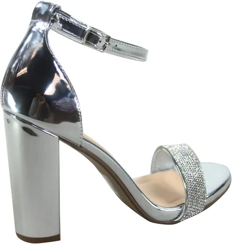 Miniatura 3 de FZ-Shiner-s - Sandalias de vestir con puntera abierta y correa de tobillo y tacón grueso para mujer