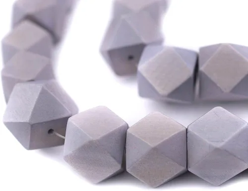 Miniatura 38 de TheBeadChest - Cuentas de madera de cubo sin esquinas azul azul: cuentas orgánicas naturales de corte de diamante de 0.787 in para la fabricación