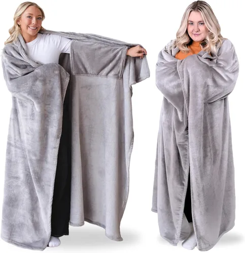 Miniatura 22 de Super Blanky Wearable Blankets for Women and Men, Graduation Day Gift for Her, Fathers Day Gift, Wife Birthday Gifts Ideas Azul Aurora