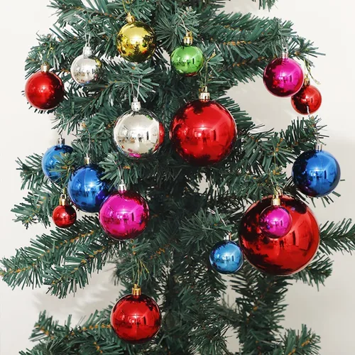 Miniatura 6 de AllBeauty - Bolas de Navidad de 24 quilates y 1.575 in, decoración esencial para el árbol de Navidad, inastillables, para interiores y fiestas