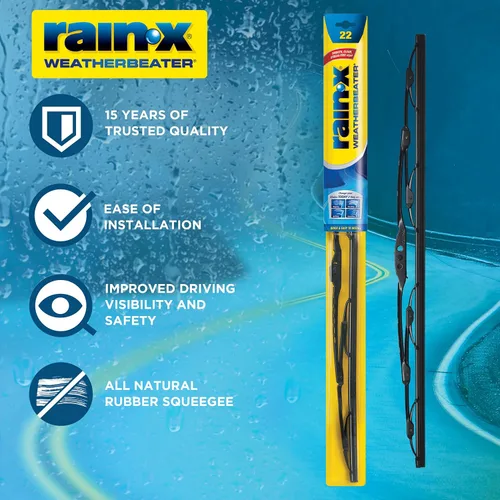 Miniatura 5 de Rain-X 820145 WeatherBeater - Escobillas limpiaparabrisas de 26" y 18" (Paquete de 2), escobillas limpiaparabrisas automotrices de repuesto que