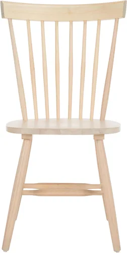 Miniatura 11 de SAFAVIEH Furniture - Juego de 2 sillas de comedor Parker Spindle, color blanco roto - madera maciza - Diseño clásico de Windsor - Ideal para Blanco