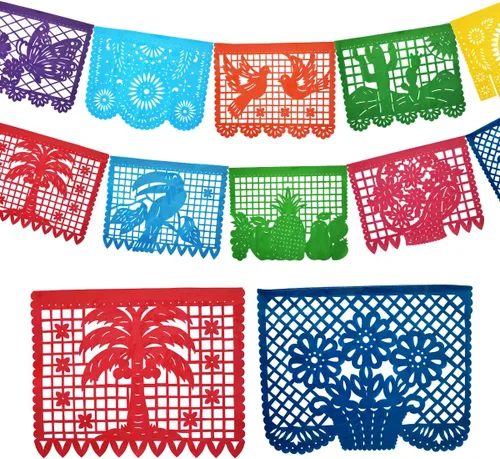 Miniatura 2 de 4 pancartas grandes de plástico para fiestas mexicanas, pancarta de plástico para fiesta, fiesta mexicana, carteles colgantes de Cino de Mayo