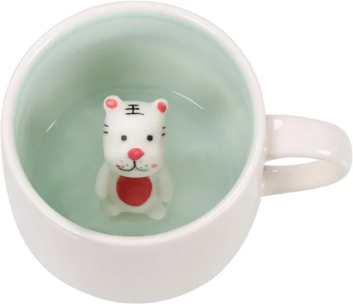 Miniatura 13 de Taza de café 3D con unicornio en el interior, linda figura de animal hecha a mano en cerámica, regalo para Navidad, cumpleaños o día de la madre