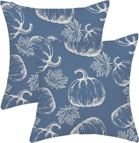 Miniatura 60 de AGAYNA Juego de 2 fundas de almohada decorativas con diseño de acuarela verde salvia para árbol de Navidad de 16 x 16 pulgadas, para sofá, invierno