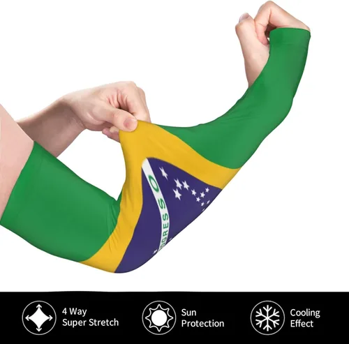 Miniatura 3 de Lindas mangas de brazo de bandera de enfriamiento con protección solar deportiva para hombres y mujeres Bandera de El Salvador_3221217