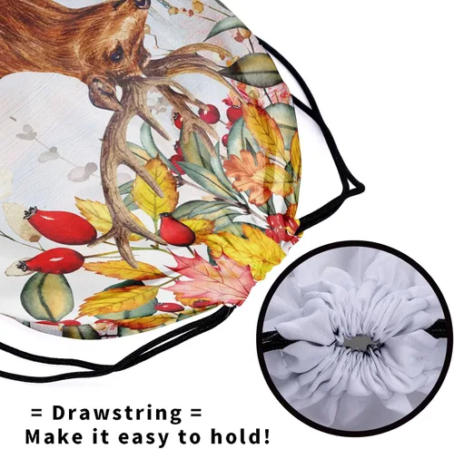 Miniatura 12 de Bolsa de agarre de gimnasia de piel de animal, bolsa de gimnasia con cordón ajustable, bolsa de cuerda para fauna silvestre, Mariposas Galaxy