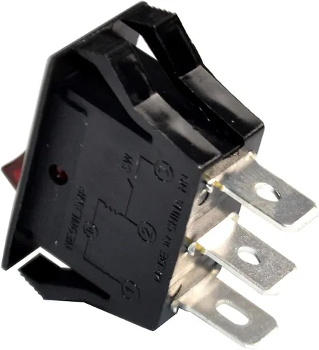 Miniatura 6 de HQRP Interruptor basculante iluminado rojo encendido y apagado compatible con la máquina de palomitas de maíz Great Northern Princeton Popper NF1044