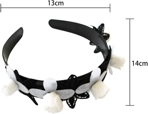 Miniatura 4 de TLSD Rem Headband Anime Re Vida en un mundo diferente de cero Cosplay disfraz Clip de pelo para mujeres Halloween Party Flower Hair Hoop