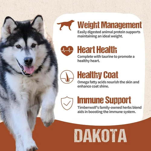 Miniatura 6 de Timberwolf Dakota Buffalo Recipe Alimento para perros 4 libras