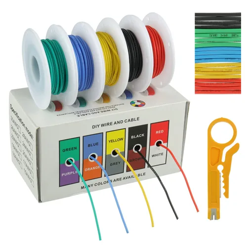 Miniatura 7 de BOJACK Alambre de silicona de calibre 10 de 10 pies rojo y 10 pies negro flexible 10 AWG alambre de cobre trenzado (paquete de 1 par)