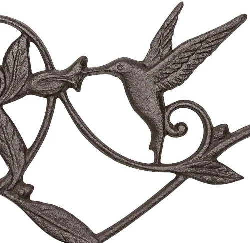 Miniatura 8 de Soportes para colgar plantas en la pared, de hierro fundido, de metal, para plantas forjadas, ganchos decorativos para colibrí, para interiores