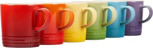 Miniatura 8 de Le Creuset Juego de 6 tazas de gres Londres, 12 onzas cada una, color blanco