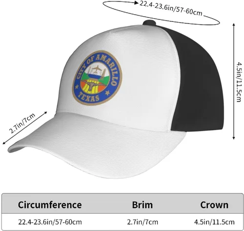 Miniatura 5 de Amarillo Texas Seal Baseball Cap for Men Women Adjustable Classic Low Profile Adjustable Cotton Dad Hats Trucker Hat
