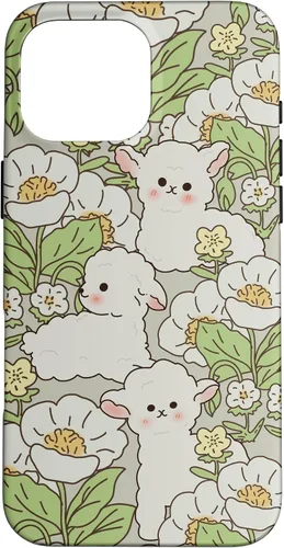 Miniatura 18 de Funda para iPhone 11 Pro Max con diseño de margaritas y cordero, flores de granjero