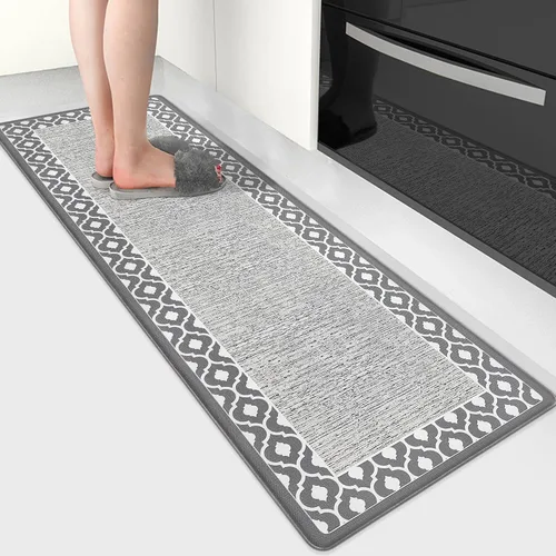 Miniatura 18 de Tapetes antifatiga para suelo de cocina, tapetes acolchados antifatiga de cocina de 17.3 x 27.5 pulgadas, impermeables, antideslizantes, de pie