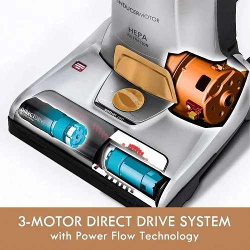 Miniatura 4 de Kenmore BU1017 Aspiradora vertical sin cinturón con 3 motores de succión con Pet Handi-Mate, triple HEPA, varita telescópica, ajuste de altura de 5