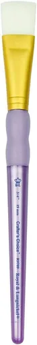 Miniatura 4 de Crafter's Choice - Cepillo de lavado Taklon blanco, 3/4" de ancho