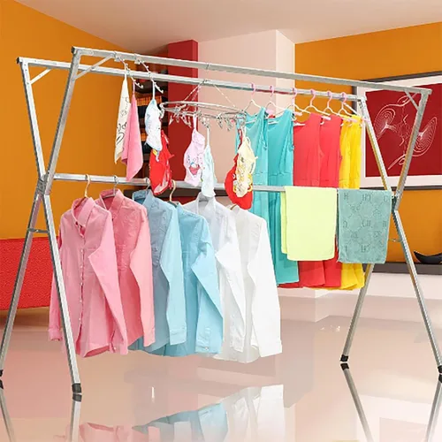 Miniatura 4 de Clothes Drying Rack, Foldable Laundry Drying Rack for Indoor Outdoor Use, Freestanding Adjustable Stainless Steel Garment Rack with Expandable