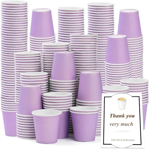 Miniatura 9 de Paquete de 50 vasos de papel desechables de 3 onzas, vasos de papel para baño de café, tazas pequeñas para aperitivos, baño, expreso, perfecto