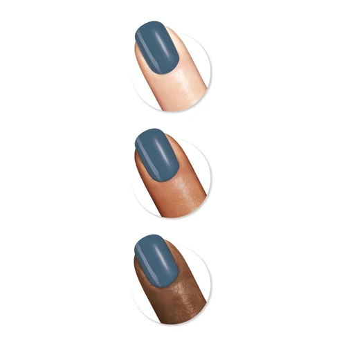 Miniatura 3 de Sally Hansen Insta-Dri Esmalte de uñas Secado rápido, duradero, brillo sin vetas Opaco, brillante 507 Time to Indi-go Color de uñas azul