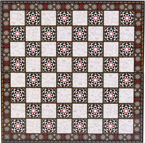 Miniatura 4 de Juego de ajedrez medieval de metal de cobre antiguo del ejército británico para adultos, piezas hechas a mano y diseño de mosaico, tablero