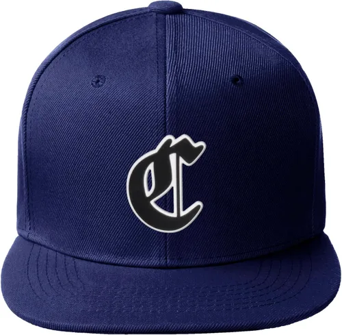 Miniatura 251 de Daxton Gorra clásica con visera de billete plano con letras del alfabeto inglés antiguo de la A a la Z