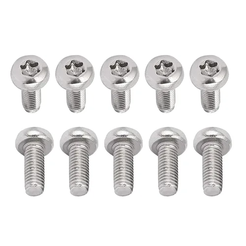 Miniatura 58 de DTGN Tornillos Torx de cabeza plana M1.0.236x0.118 in (DXL), paquete de 20, buenos para maquinaria, sujetadores de seguridad Torx de acero