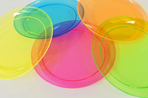 Miniatura 5 de DIRECTGLOW LLC Platos de fiesta reactivos Blacklight (20, 10.25 pulgadas)
