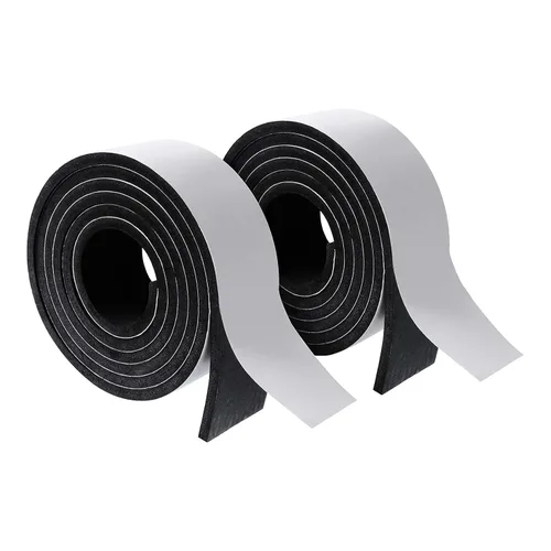 Miniatura 31 de Cinta de espuma de alta densidad, tira de sellado impermeable, tiras CR de neopreno, adhesivo de una sola cara, sello de EVA 1 pulgada de ancho x