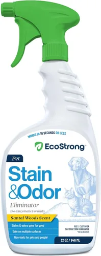 Miniatura 19 de Eco Strong Removedor de Manchas y Olores de Mascotas - Limpiador Enzimático de Orina de Gato, Destructor de Orina para Perros, Limpiador Enzimático