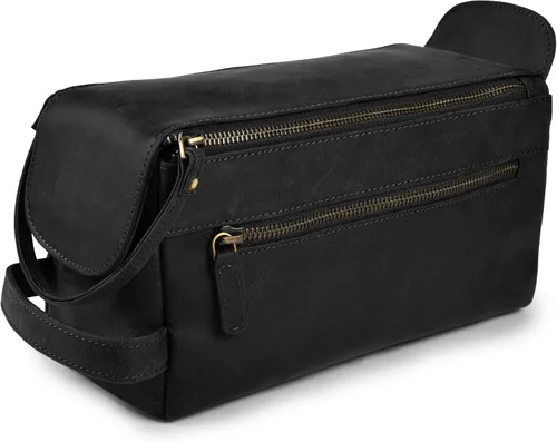 Miniatura 12 de LEATHER VILLAGE Kit Dopp 2, Negro carbón