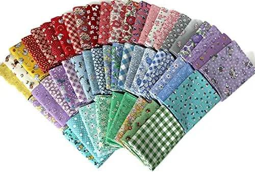 Miniatura 5 de Field's Fabrics 10 Fat Quarters - 1930 a 1950 Reproducción Depresión Era Feed Sack Pequeña Escala Floral Vintage Look Flowers Nostalgia Prints